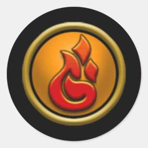 Autocollants d'école du feu Wizard101