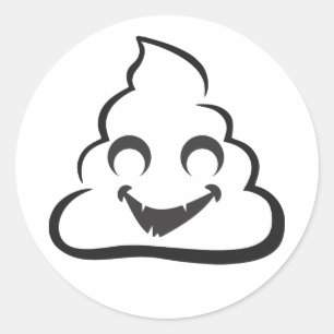 Autocollants d'Emoji de dunette de vampire (noir