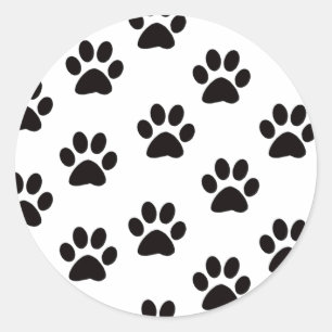Autocollants d'empreintes de pattes de chat