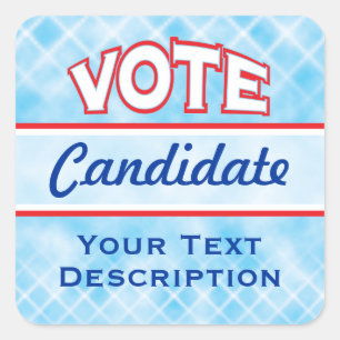 Autocollants des textes de personnaliser de VOTE