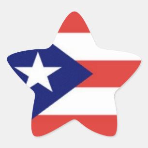 Autocollants d'étoile de drapeau de Porto Rico