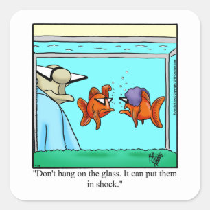 Autocollants d'humour drôle d'aquarium