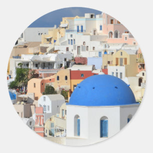 Autocollants d'Oia Santorini
