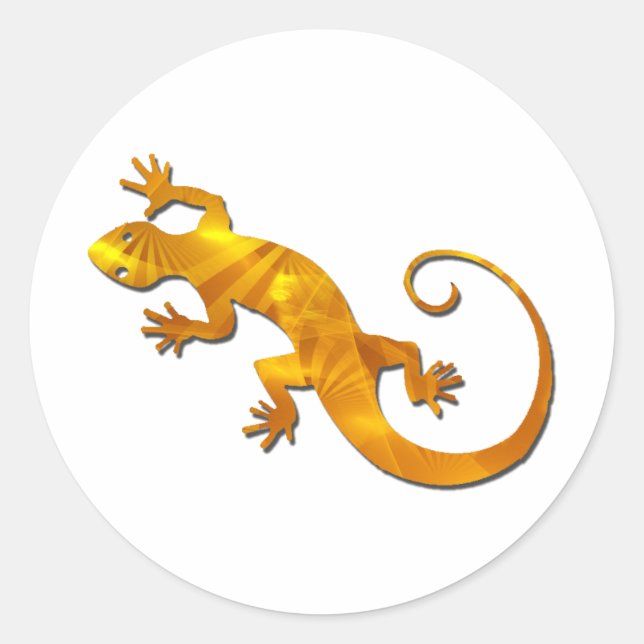 Autocollants d'or de Gecko (Devant)