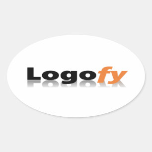 Autocollants d'ovale de Logofy