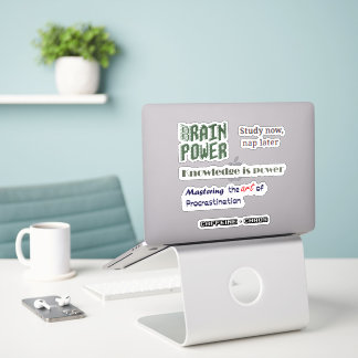 Autocollants drôles de vie étudiante et de motivat
