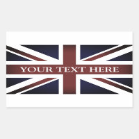 Autocollants du drapeau britannique vintage Union
