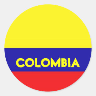 Autocollants du drapeau colombien