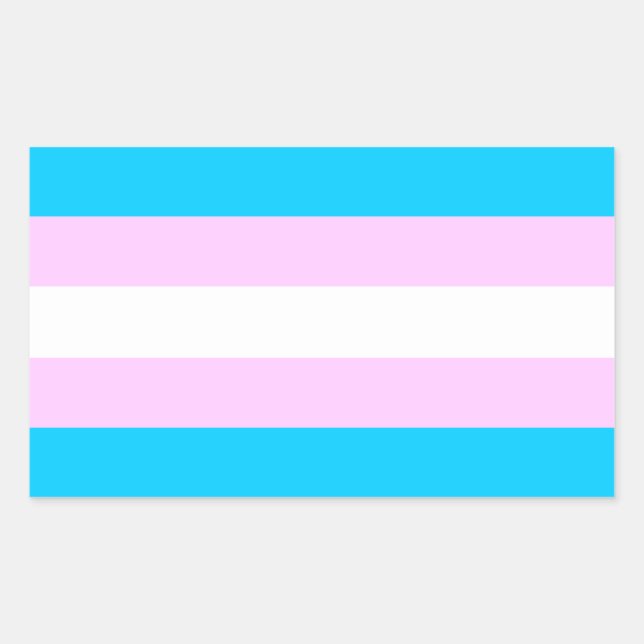 Autocollants du drapeau de la Tête trans (Devant)