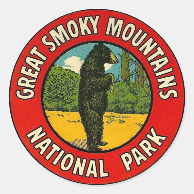 Autocollants du parc national des Great Smoky Moun (Devant)