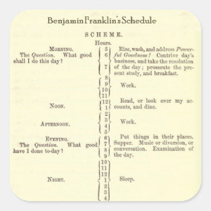 Autocollants du tableau de l'autobiographie de Ben