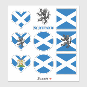 Autocollants écossais, Drapeau écossais Lion Heart