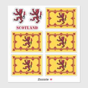 Autocollants écossais, drapeau Rampant et écossa