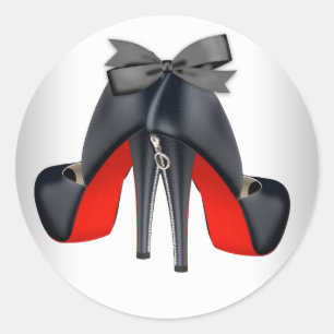 Autocollants élégants de chaussures à talons hauts