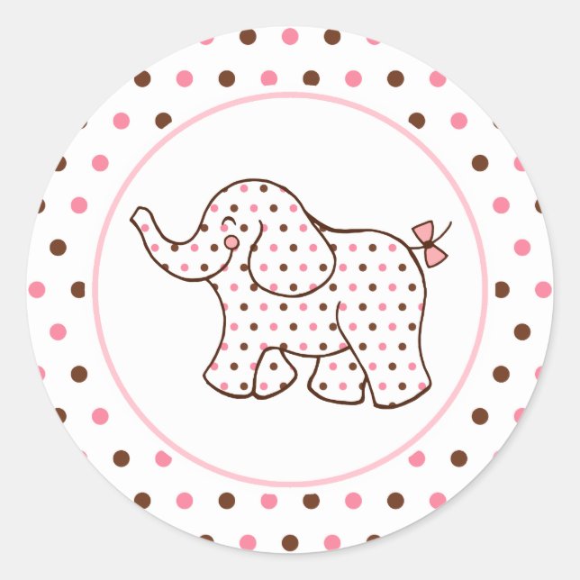 Autocollants Éléphant Bébé (Devant)