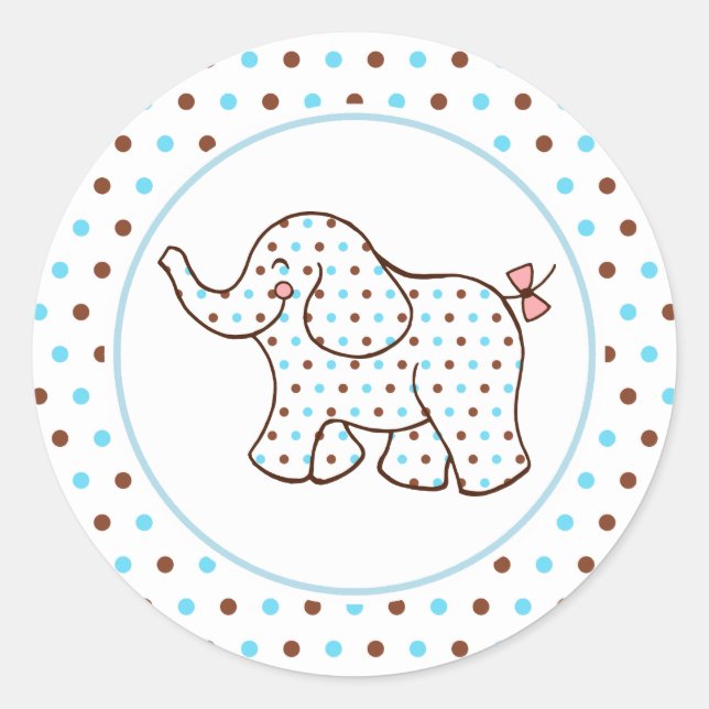 Autocollants Éléphant Bébé (Devant)