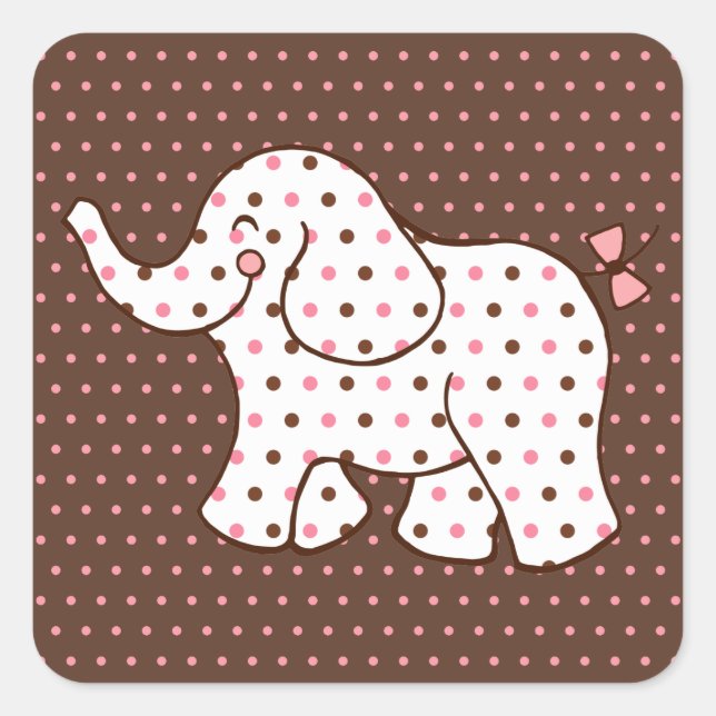 Autocollants Éléphant Bébé (Devant)