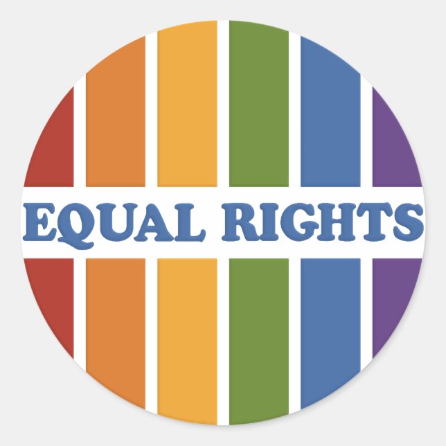 Autocollants Equal Rights (Devant)