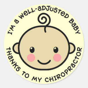 Autocollants équilibrés de chiropractie de béb