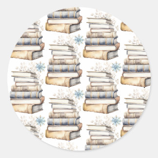Autocollants et sceaux de livres et de flocons de 