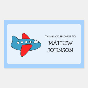 Autocollants étiquette du carnet d'avion de jouets