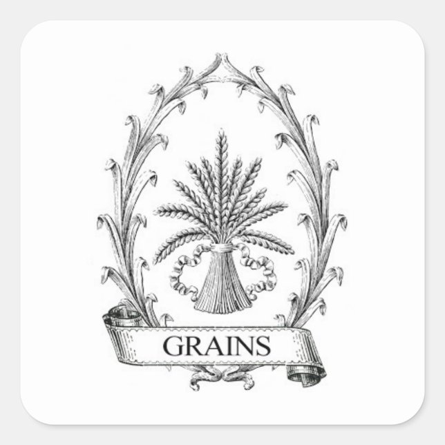 Autocollants européens "Vieux Monde" - Blé/Grain (Devant)