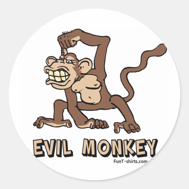 Autocollants Evil Monkey (Devant)