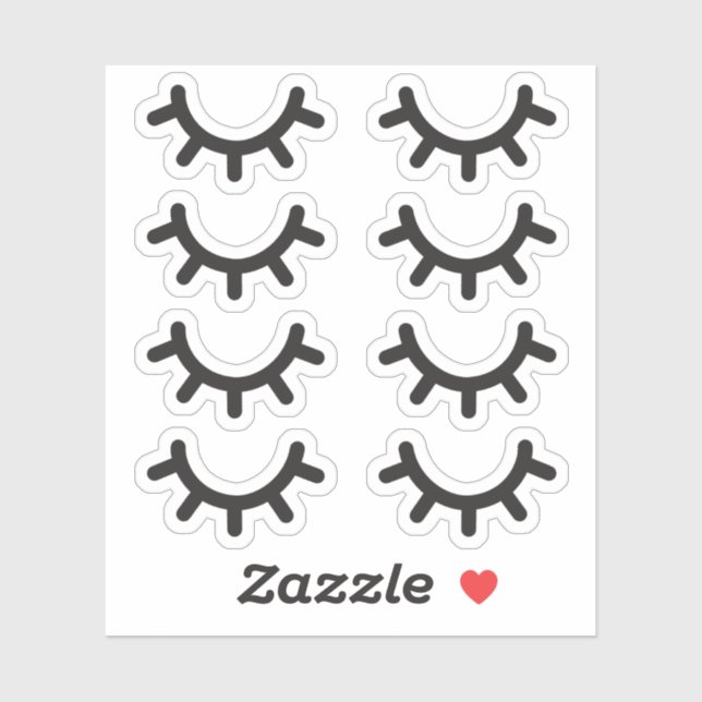 Autocollants Eyelash (Feuille)