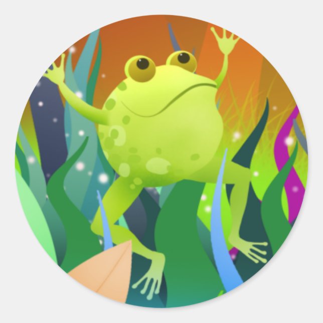 Autocollants fantastiques de grenouille (Devant)