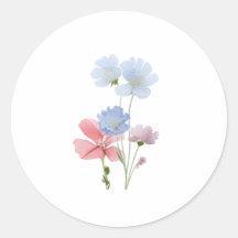 Autocollants Fleur Sauvage Faites Fleurir l'Amour