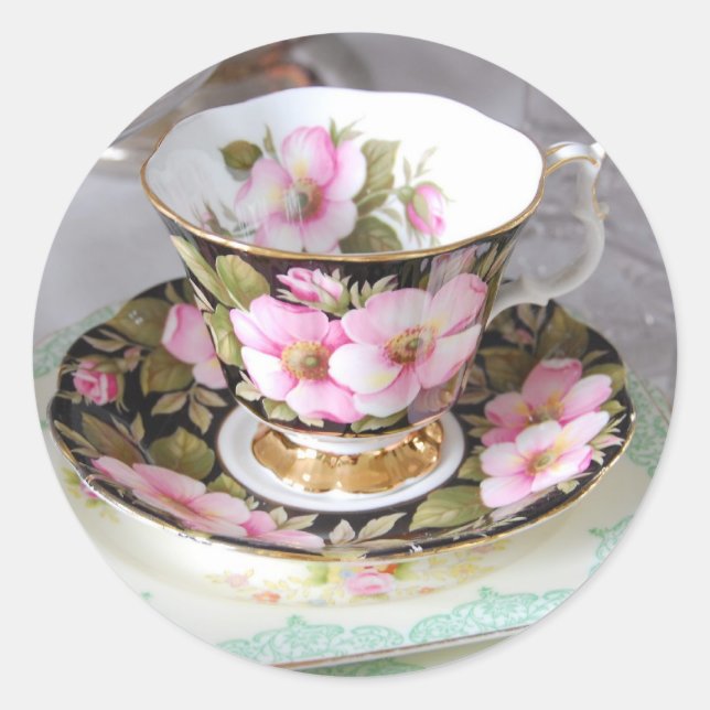 Autocollants Floral Rose & Gold (Devant)
