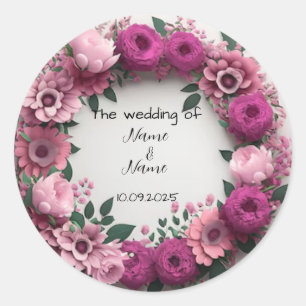 Autocollants floraux pour mariage