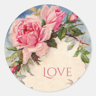 Autocollants floraux Roses vintages