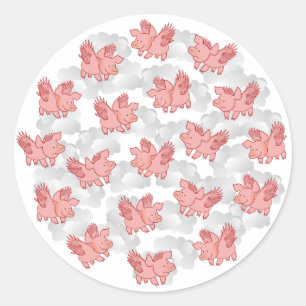 Autocollants Flying Pigs