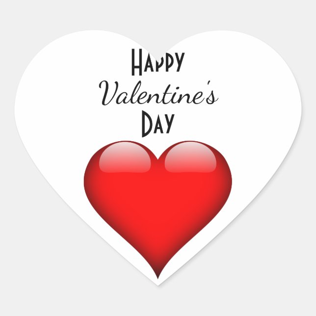 Autocollants Heureuses Saintes-Valentin (Devant)