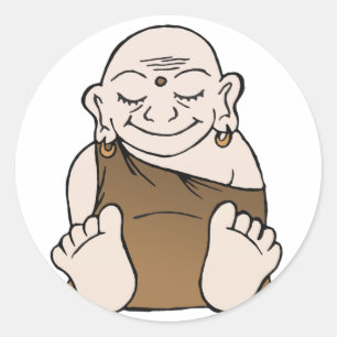 Autocollants heureux de Bouddha