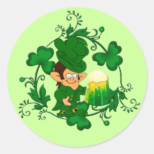 Autocollants heureux de lutin