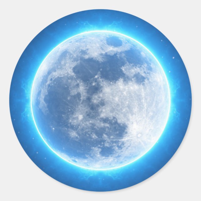 Autocollants imaginaire pleine lune (Devant)