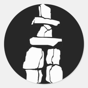 Autocollants inukshuk inuit Vancouver Landmark Art