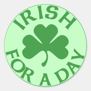 Autocollants Irlandais Pour Une Journée