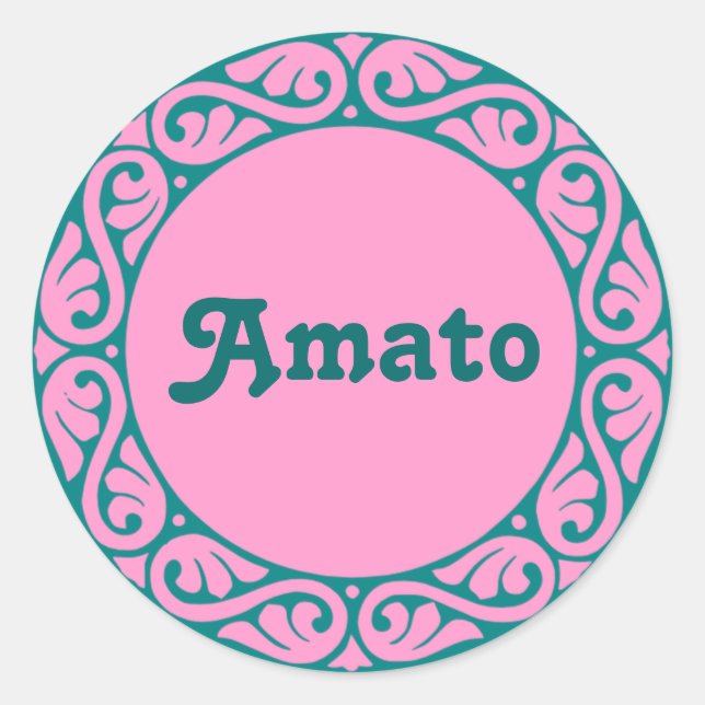 Autocollants italiens Amato (Devant)