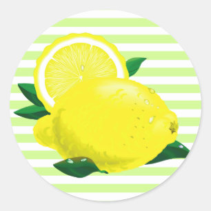 Autocollants juteux de citrons