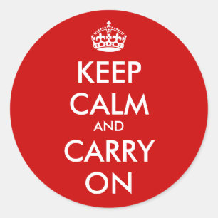 Autocollants Keep calm and carry on Personnalisa