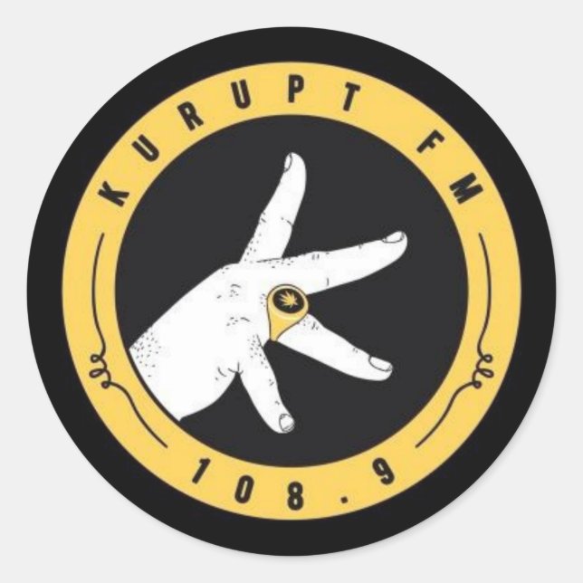autocollants kurupt fm.. 108.9. droit à travers ya (Devant)