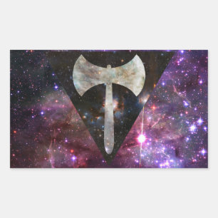 Autocollants lesbiens de drapeau de nébuleuse de