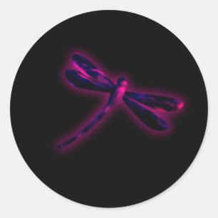 Autocollants Libellule - Lueur Magenta