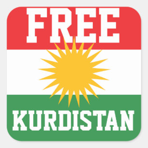AUTOCOLLANTS LIBRES DE DRAPEAU DU KURDISTAN