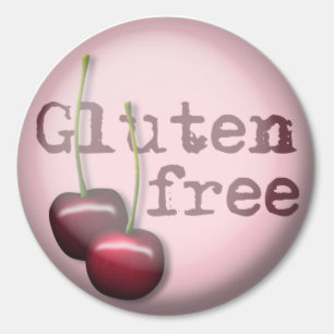 Autocollants libres de gluten - cerise