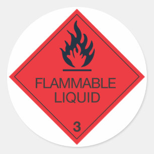 Autocollants Liquide Inflammable