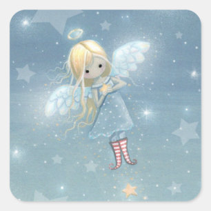 Autocollants Little Star Angel Idéal pour les étiq